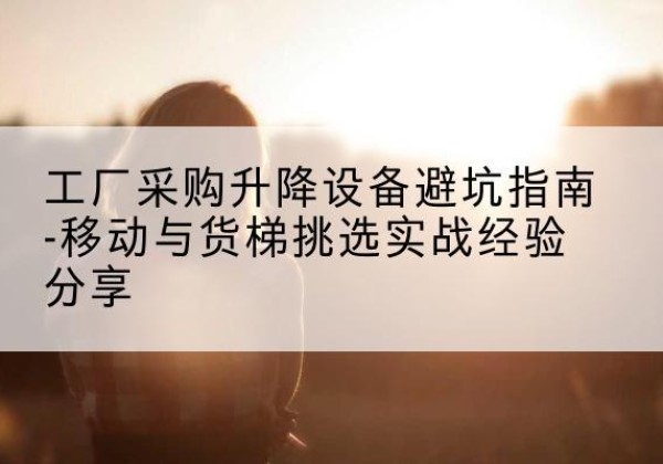 柘城移动式升降机怎么选-工厂采购升降设备避坑指南-移动与货梯挑选实战经验分享